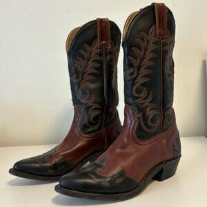 Silver Rebel brown/black vintage cowboy boots women’s size 6